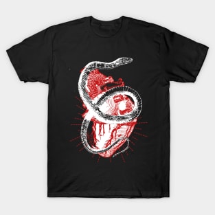 Snake Wrapped Heart T-Shirt